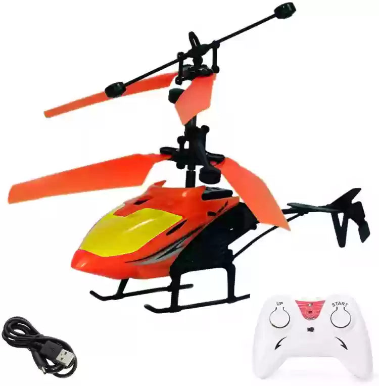 ToyMagic Remote Control Helicopter with Hand Gravity Sensor USB Charging Helicopter Toy| 3D Light & Safety Sensor for Kids Age 4+ Years Indoor and Outdoor Sport Toy