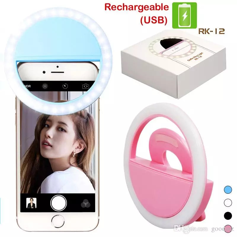 Selfie Ring Light For All Phones Tablets & Laptops