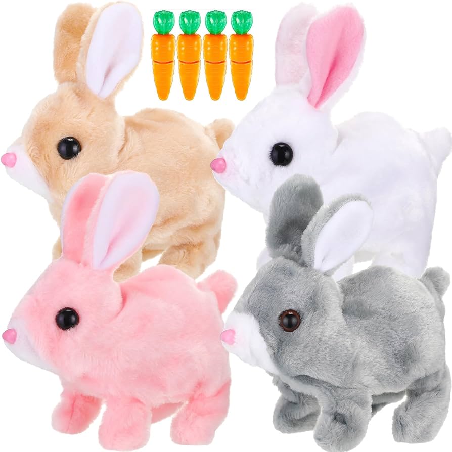 Interactive Walking Bunny Plush To