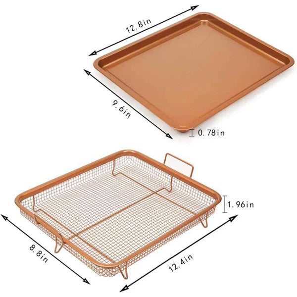 Nonstick Rectangle Crisper Tray