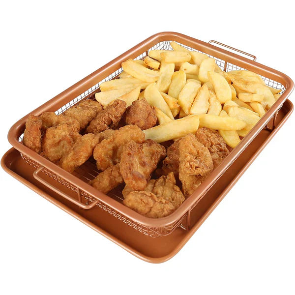 Nonstick Rectangle Crisper Tray