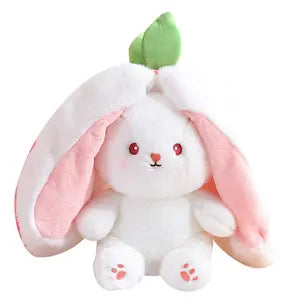 2024 Custom Strawberry & Carrot Rabbit Plush Toy