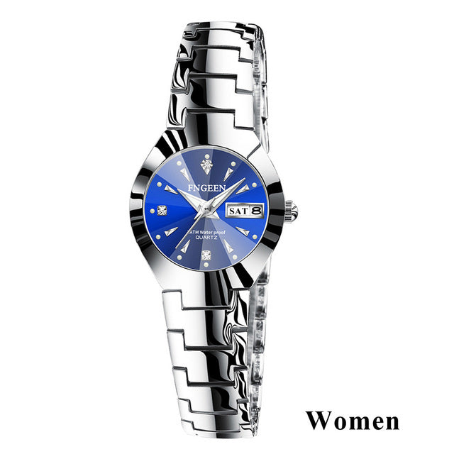 2023 FNGEEN 5808 Relogio Feminino Couple Watch Men Quartz watch for Lovers Luxury Womens wristwatch Stainless Steel Waterproof