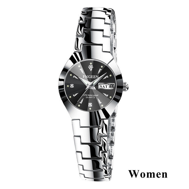 2023 FNGEEN 5808 Relogio Feminino Couple Watch Men Quartz watch for Lovers Luxury Womens wristwatch Stainless Steel Waterproof