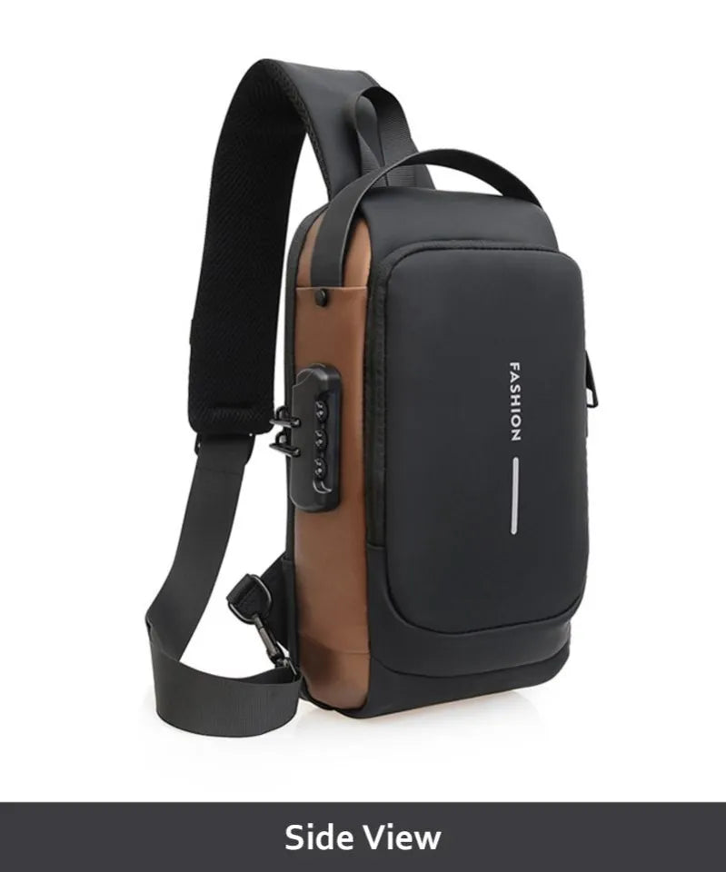 2024 Anti-Theft USB Crossbody Sling Bag for Men