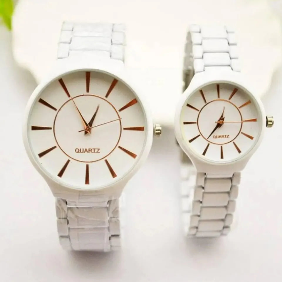 Pack of 2 sstylish Couple Watches watch for men % watch for girl with box