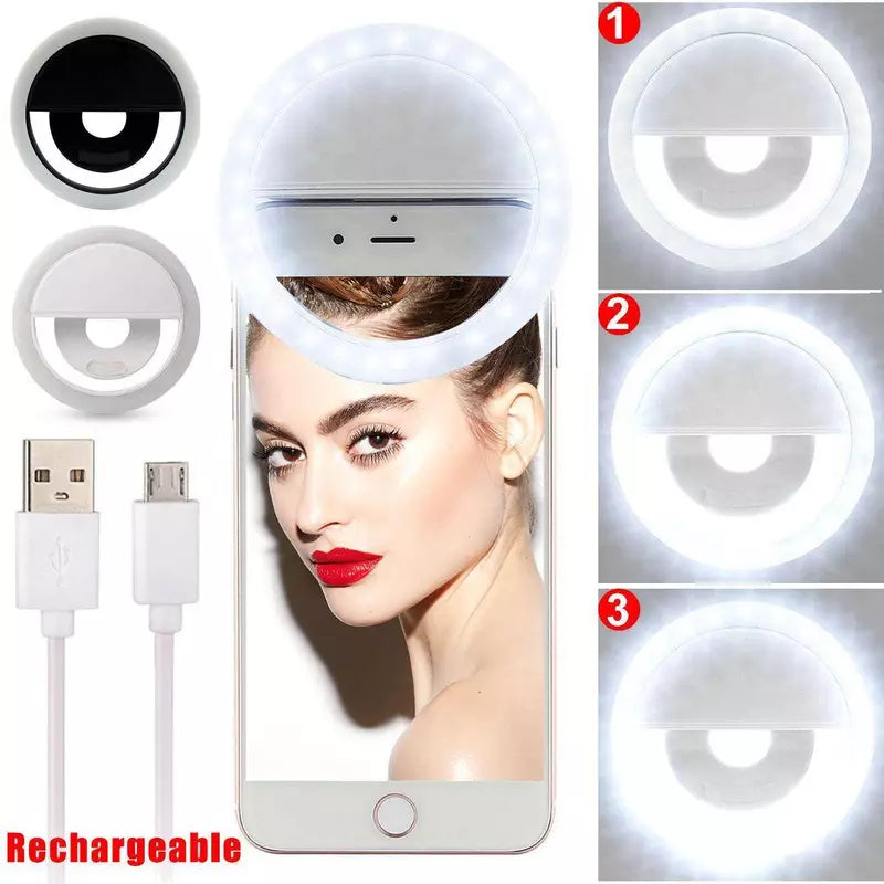 Selfie Ring Light For All Phones Tablets & Laptops