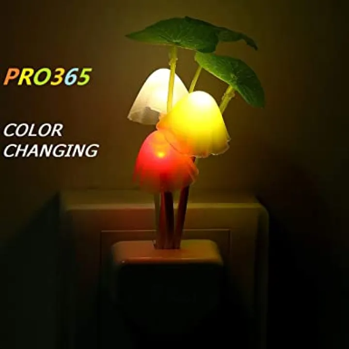 New automatic Fashion Night Light Romantic Multi Colorful Sensor LED Mushroom Night Light Wall Lamp Mashroom Lamp , mushroom night switch lamp , Plug sensor lamp